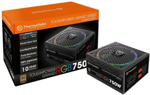 Thermaltake Toughpower Grand RGB 750W Modular (80+ Gold, 4xPEG, 140mm) - Image 3