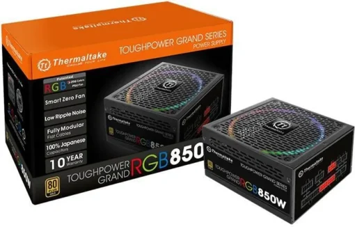 Thermaltake Toughpower Grand RGB 850W Modular (80+ Gold, 6xPEG, 140mm) - Image 3