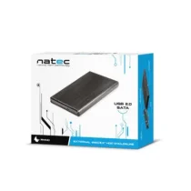 Natec External pocket SATA HDD RHINO 2.5 USB 2.0 Aluminum Black