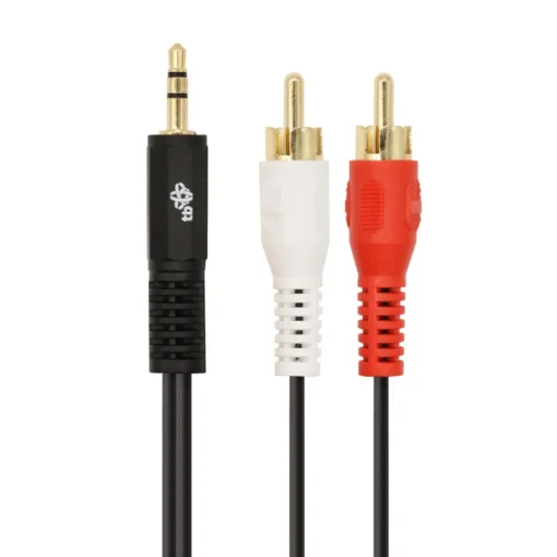 TB Cable 3,5mm MiniJack -2x RCA M/M 1,5m - Image 2