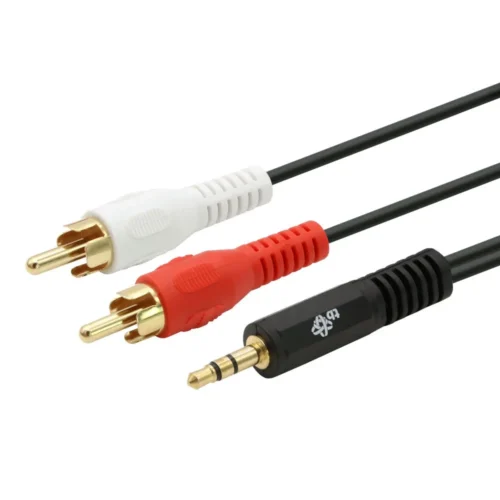 TB кабел 35mm MiniJack -2x RCA M/M 25m
