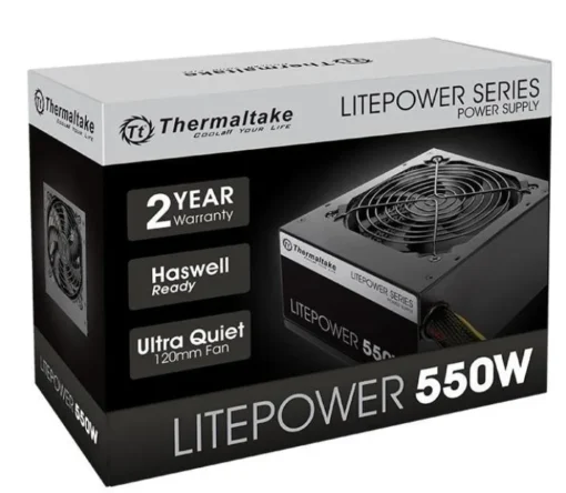 Thermaltake Litepower II Black 550W (Active PFC, 2xPEG, 120mm, Single Rail) - Image 4