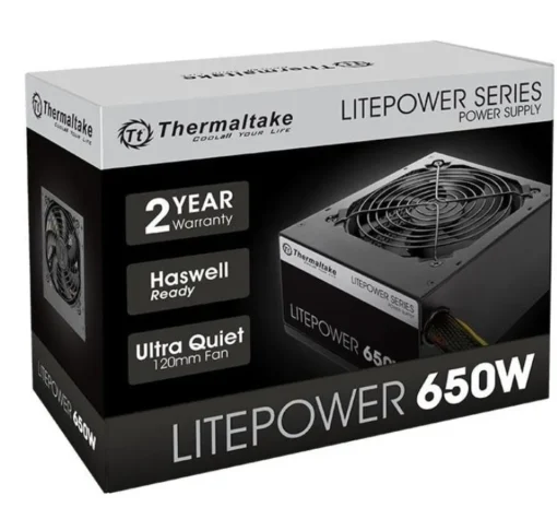 Thermaltake Litepower II Black 650W (Active PFC, 2xPEG, 120mm, Single Rail) - Image 4