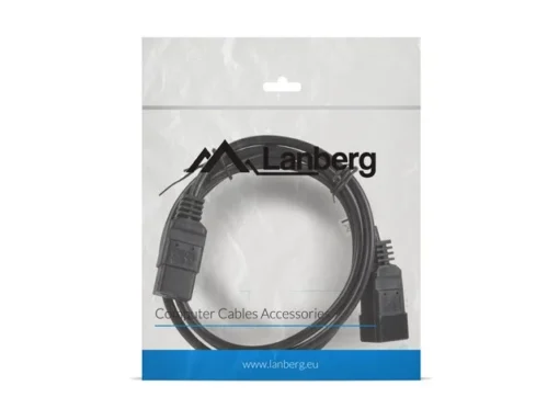 Lanberg Power cord extension cord IEC 320 C19 - C20 VDE 1.8M VDE black