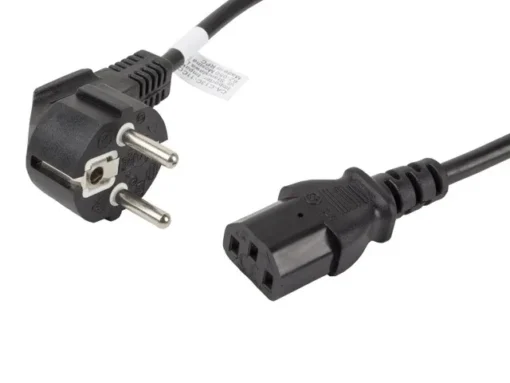 Lanberg Power cable CEE 7/7 - IEC 320 C13 VDE 1.8M black - Image 2