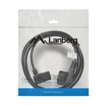 Lanberg Cable power CEE 7/7 - IEC 320 C13 right angle VDE 1.8M black