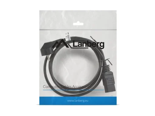 Lanberg Cable power CEE 7/7 - IEC 320 C19 16A VDE 1.8M black