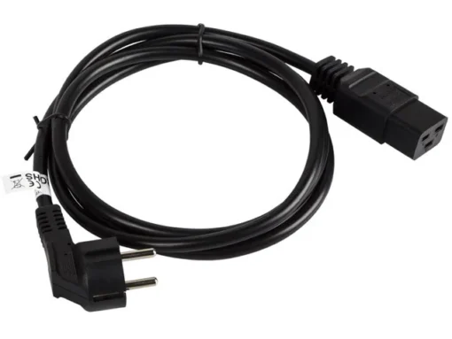 Lanberg Cable power CEE 7/7 - IEC 320 C19 16A VDE 1.8M black - Image 3