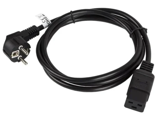 Lanberg Cable power CEE 7/7 - IEC 320 C19 16A VDE 1.8M black - Image 4