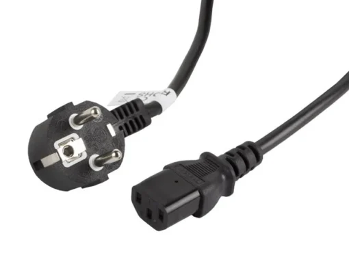 Lanberg Power cable CEE 7/7 - IEC 320 C13 3M VDE 3M black - Image 2