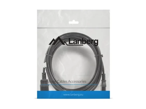 Lanberg Extension power cable IEC 320 C13 - C14 VDE 5M black