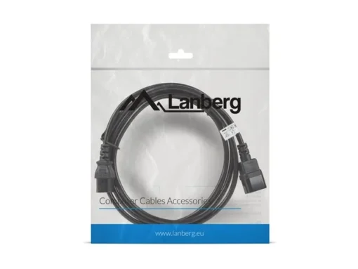 Lanberg Extension power cable IEC 320 C13 - C14 VDE 3M Black