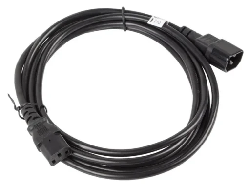 Lanberg Extension power cable IEC 320 C13 - C14 VDE 3M Black - Image 3