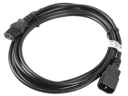 Lanberg Extension power cable IEC 320 C13 - C14 VDE 3M Black - Image 4