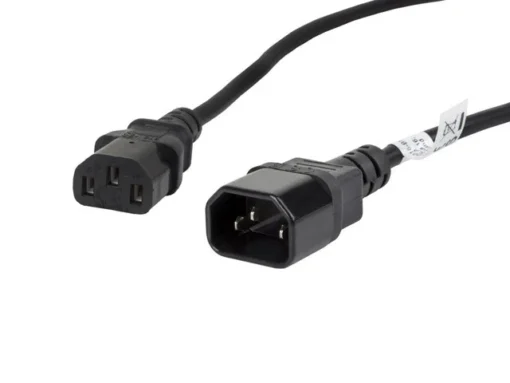 Lanberg Power cord extension cord IEC 320 C13 - C14 VDE 1.8M black - Image 2