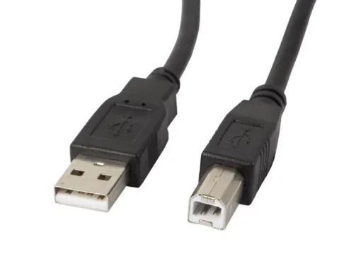 Lanberg Cable USB 2.0 AM-BM 5M Ferryt black - Image 2