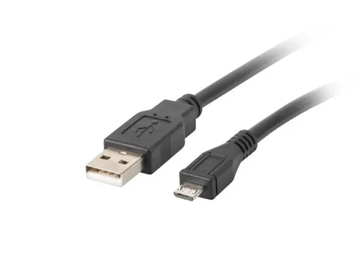 Lanberg Cable USB 2.0 micro AM-MBM5P 1.8M black - Image 2