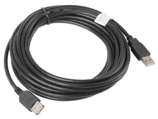 Lanberg Extension cable USB 2.0 AM-AF black 5M - Image 2