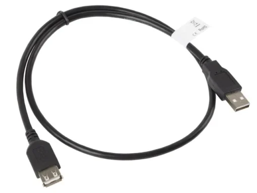 Lanberg Extension cable USB 2.0 AM-AF 70cm black - Image 2