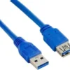 Lanberg Extension cable USB 3.0 AM-AF blue 1.8M