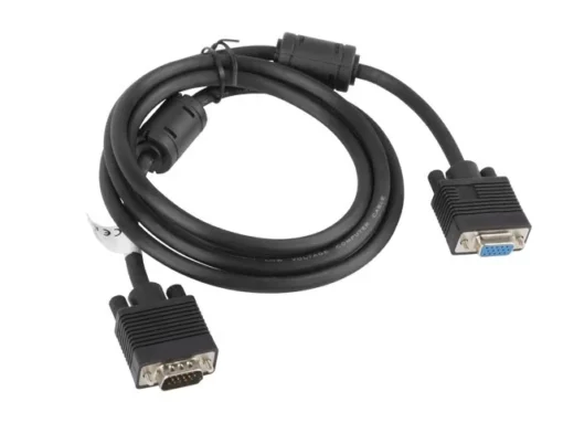 Lanberg Cable VGA Ferryt 1.8M M/F Shield black - Image 2