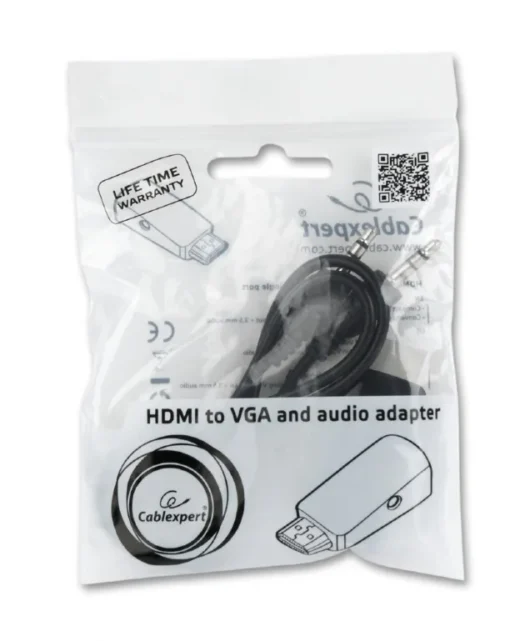 Gembird Adapter HDMI-A(M)->VGA(F)+Audio - Image 2