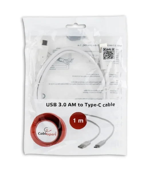 Gembird USB Cable 3.0 C AM/CM 1m/white - Image 3