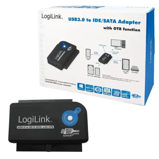 LogiLink USB 3.0 to IDE/SATA adapter with OTB - Image 3