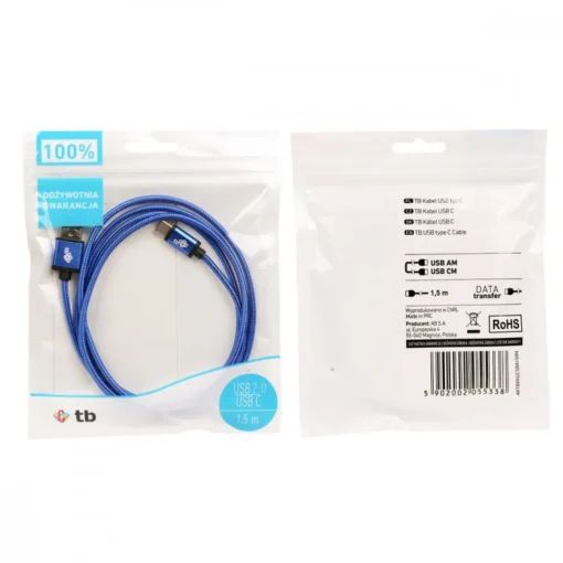 TB USB - USB C cable 1.5 m navy blue - Image 5