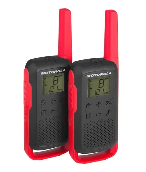 Motorola T62 PMR 446 WALKIE TALKIE BLACK-RED