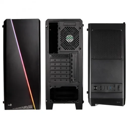 AeroCool Компютър case PGS CYLON RGB ADVANCE BLACK/USB3/ATX - Image 4