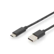 Digitus Connection Cable USB 2.0 HighSpeed Type USB C/USB A M/M black 3