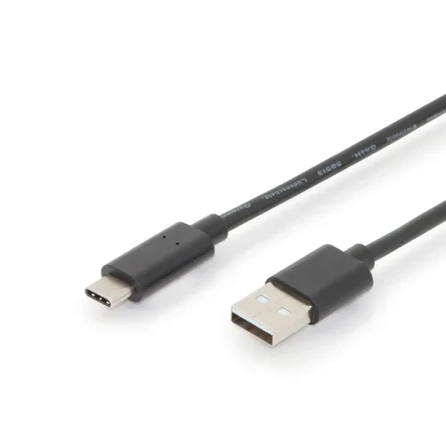 Digitus Connection кабел USB 2.0 HighSpeed Type USB C/USB A M/M black 3