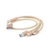 Gembird USB 3-in-1 charging cable/1m/gold