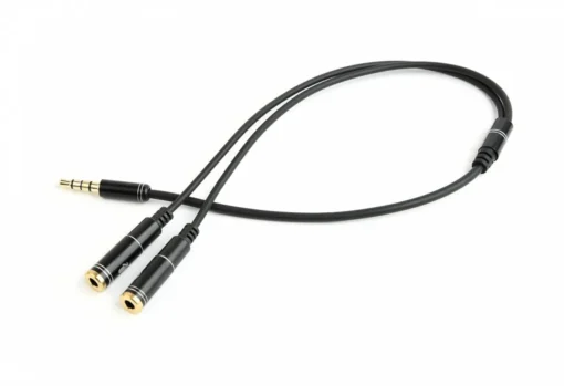 Gembird Adapter audio microphone 3.5mm minijack 4PIN 0.2m