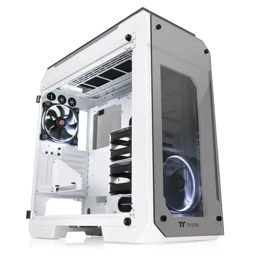 Thermaltake Case View 71 Riing Tempered Glass E-ATX Full Tower - Snow Edition - Image 2