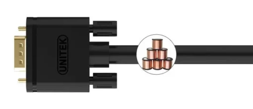 Unitek Cable VGA PREMIUM HD15 M/M, 1.0m; Y-C511G - Image 3