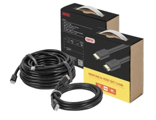 Unitek Cable HDMI M/M 1.5M v2.0 , gold, basic; Y-C137M - Image 2