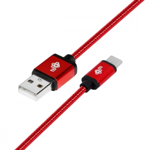 TB Cable USB - USB C 1.5 m ruby tape - Image 2