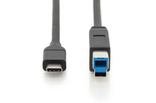 Digitus Connection Cable USB 3.1 Gen.2 SuperSpeed + 10Gbps USB Type C / B M / M Power Delivery, black, 1.8m - Image 2