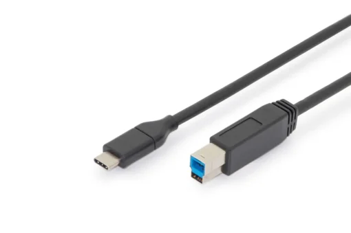 Digitus Connection Cable USB 3.1 Gen.2 SuperSpeed + 10Gbps USB Type C / B M / M Power Delivery black