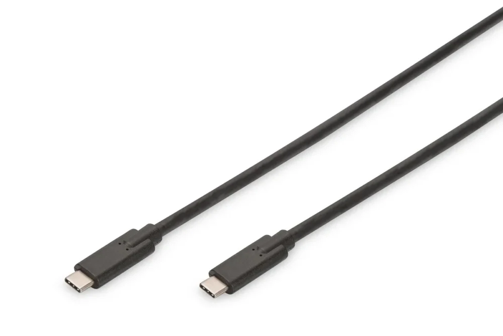 Digitus кабел за връзка USB 3.1 Gen.2 SuperSpeed + 10Gbps USB Type C / USB C M / M Power Delivery черен