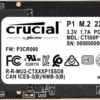 Crucial SSD P1 500GB M.2 PCIe NVMe 2280 1900/950MB/s