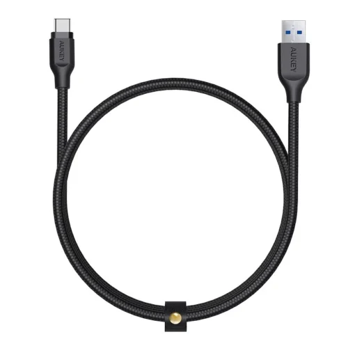 AUKEY CB-AC1 Black nylon quick cable Quick Charge | FCP | AFC | USB C-USB 3.1 | 1.2m | 5 Gbps - Image 3