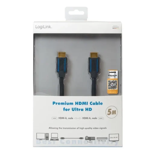 LogiLink Premium HDMI cable for Ultra HD, 5m - Image 5