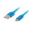 Lanberg Cable Premium microUSB BM - AM 2.0 1m blue QC 3.0