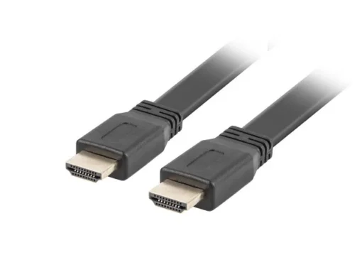 Lanberg Cable HDMI-HDMI v2.0 1.8m black flat 4K 60Hz full copper