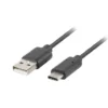 Lanberg Cable USB CM - AM 2.0 1m black QC 3.0 full copper