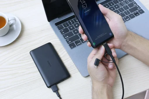 AUKEY CB-BAL5 3in1 fast Braided Quick Charge micro USB | USB C | Lightning | 1.2m - Image 3