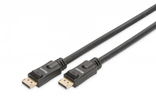 Digitus Connection Cable Displayport 4K 60Hz UHD Typ DP/DP M/M black 20m